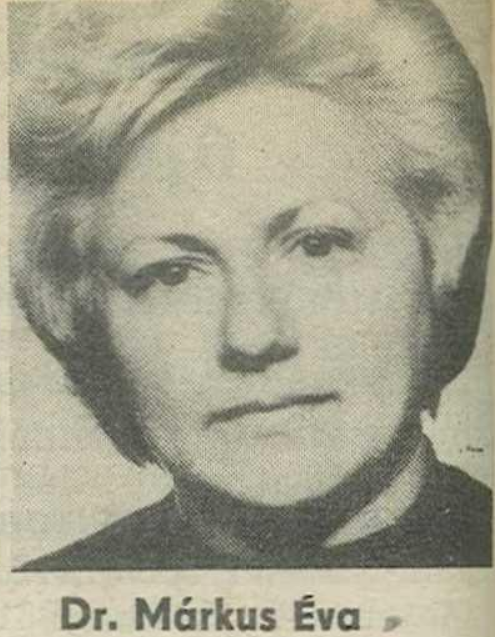 Kép dr. Márkus Éva